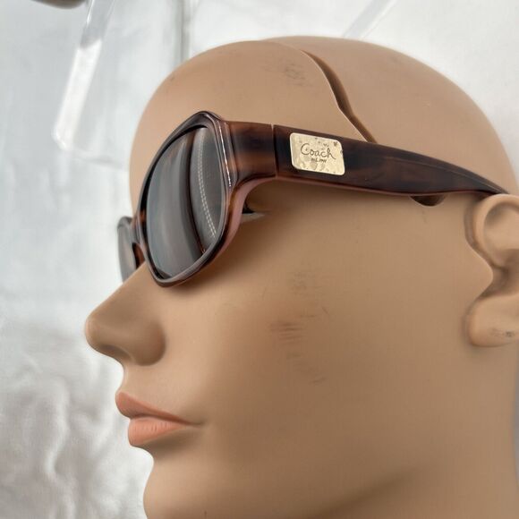 COACH “GEORGETTE” Sunglass Frame S497 55-17-135 Dark Brown Wrap G405👀⬇️+Case. - Picture 13 of 15
